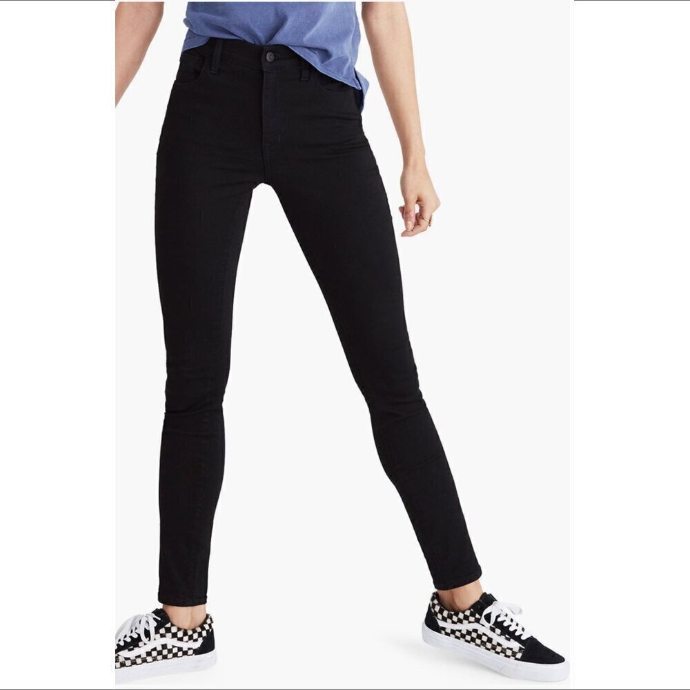 Madewell Roadtripper skinny black denim jeans stretch ankle new women new 25
